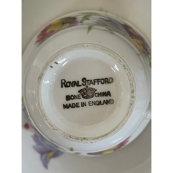 Vintage Bone China Royal Stafford Cup & Saucer Set - Picture 9 of 10